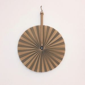 Macia bamboo decorative fan | sage/natural